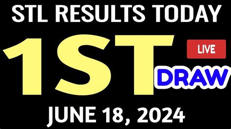 Stl results today 1st DRAW June 1, 2024 stl quezon .